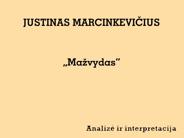 Justinas Marcinkevičius - Mažvydas